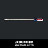 CRAFTSMAN Acetate Handle Flathead Screwdriver, 3/8-in x 16-in