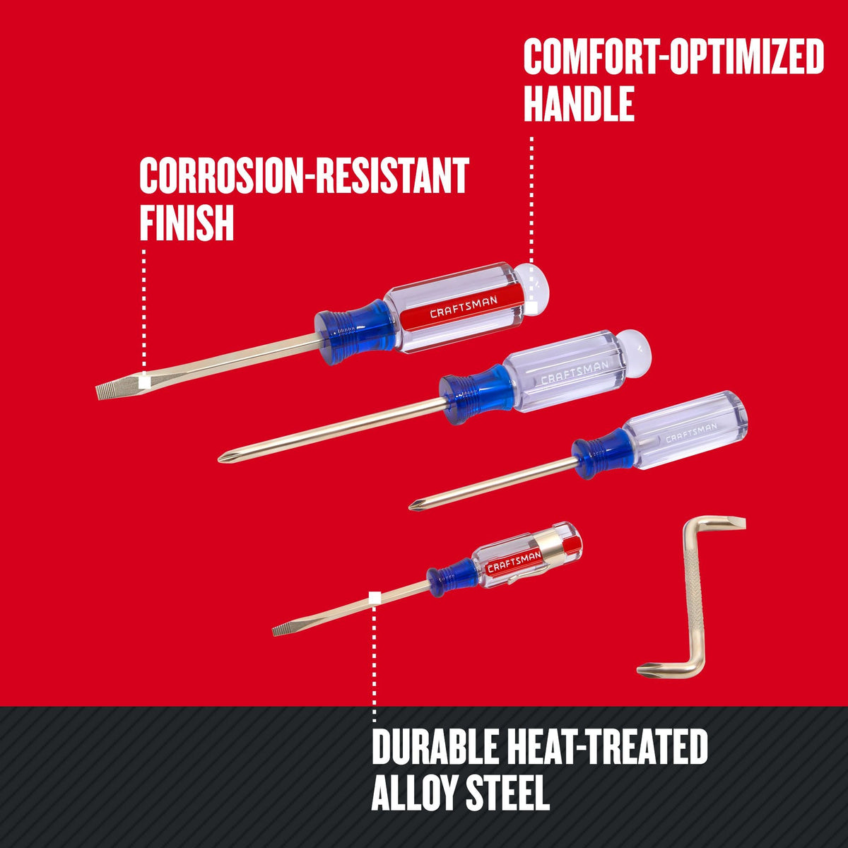 CRAFTSMAN 5-Piece Acetate Handle Screwdriver Set