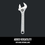 CRAFTSMAN 10-in Steel Adjustable Wrench, Full-Polish Chrome, Individual