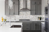 Satori Bianco Perla 12-in x 12-in Polished Natural Stone Look Mosaic Floor and Wall Tile (0.98-sq. ft/ Piece)