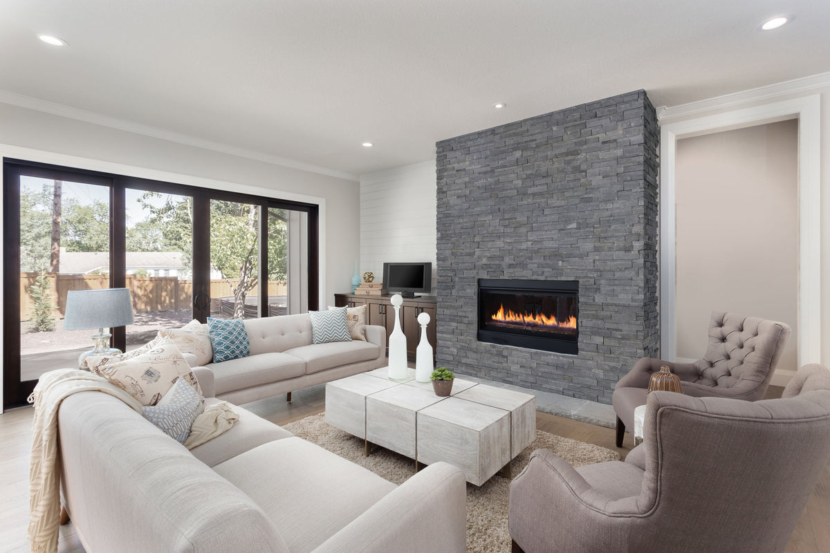 Satori Charcoal Ledgestone 6-in x 18-in Natural Stone Look Wall Tile (4.32-sq. ft/ Carton)