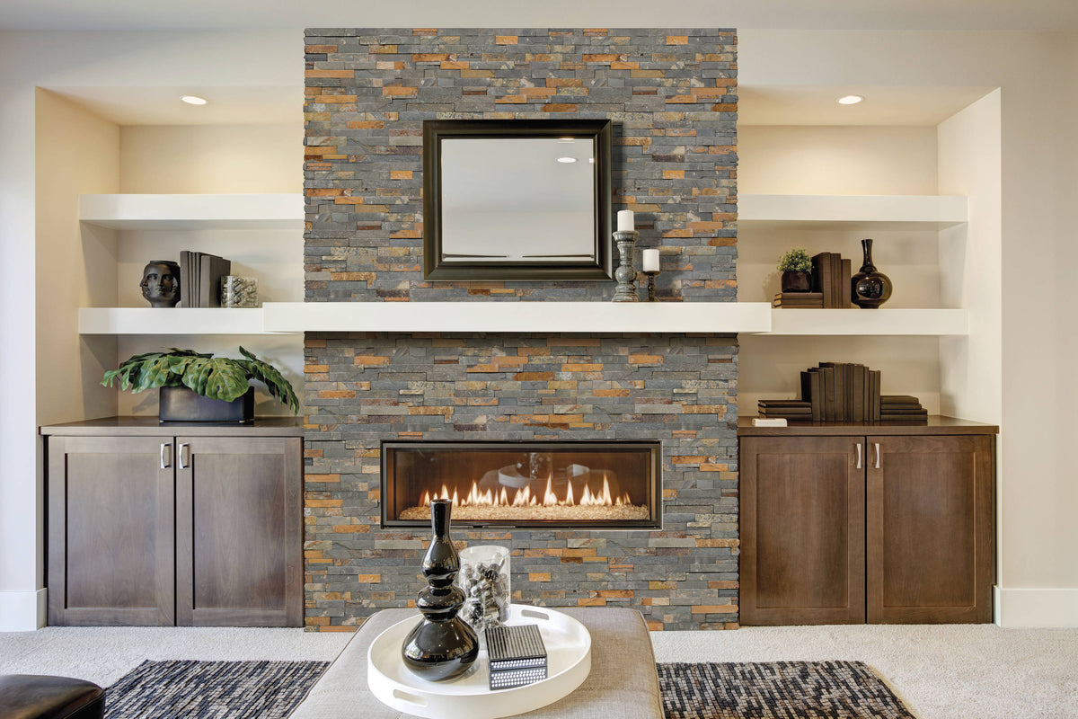 Satori Oxide Ledgestone Corner 6-in x 18-in Natural Stone Look Wall Tile (4.32-sq. ft/ Carton)