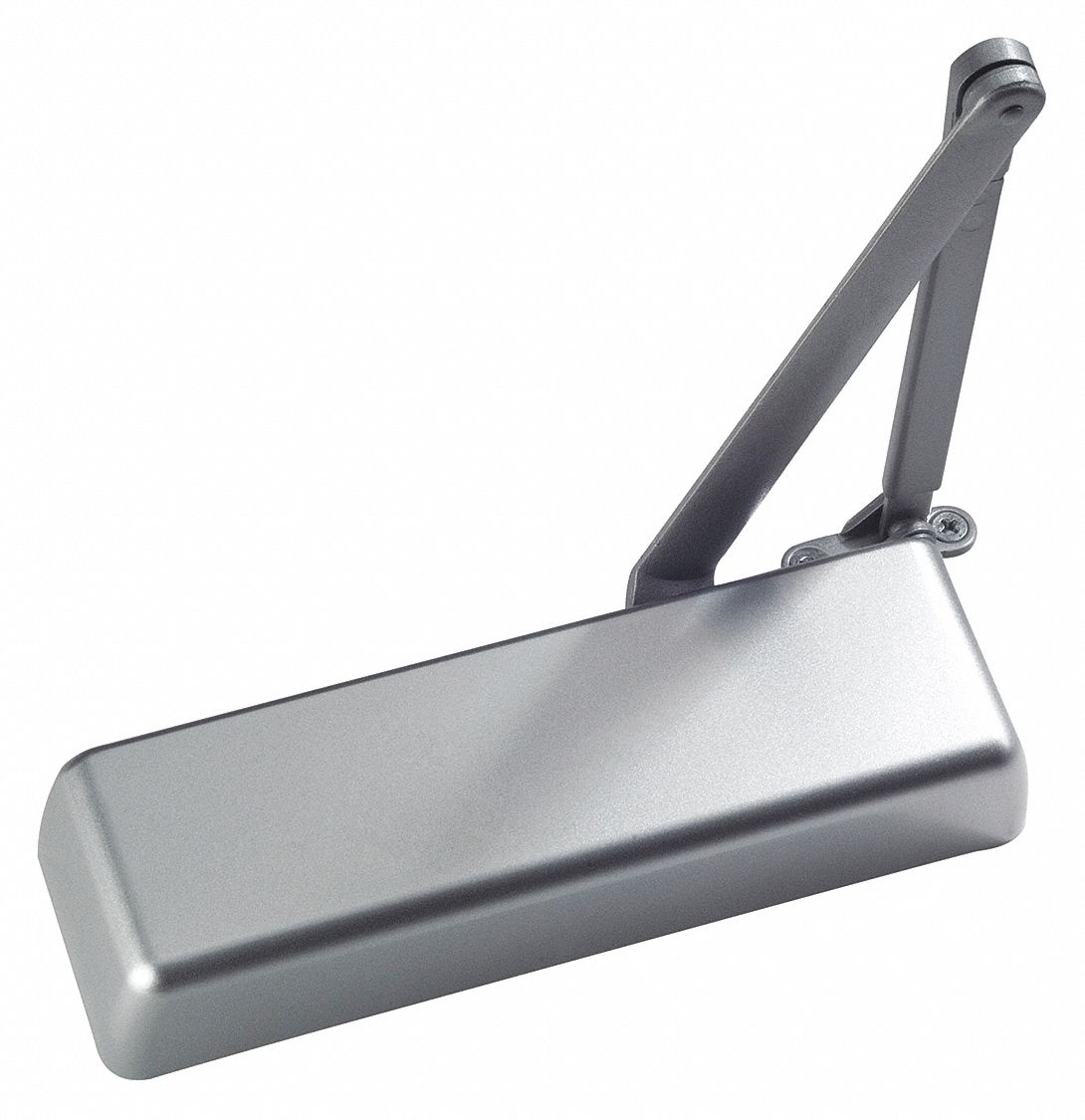 ABILITY ONE Heavy Duty Door Closer, Grade 1 Adjustable Mount, Aluminum Finish