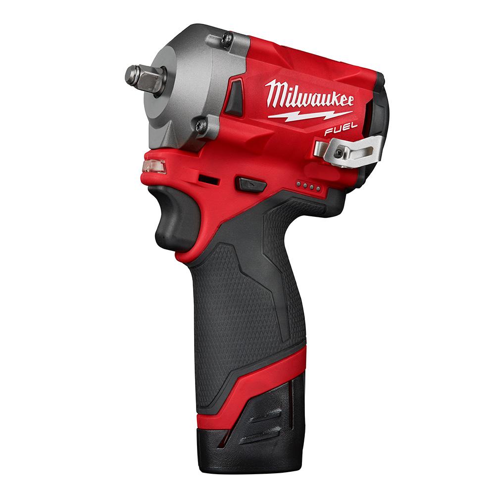 M12 FUEL 12-Volt Lithium-Ion Brushless Cordless Stubby 3/8 in. Impact Wrench & Ratchet Combo Kit (2-Tool) - Super Arbor