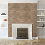 Achim Bolder Stone 6 in. x 24 in. Peel-and-Stick Vinyl Backsplash, Mocha – 6 Tiles/6 sq. ft.
