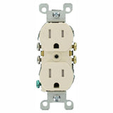 15 Amp Tamper Resistant Duplex Outlet, Ivory (10-Pack) - Super Arbor