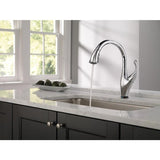 Delta Addison Touch2O Chrome 1-Handle Deck-Mount Pull-Down Touch Kitchen Faucet (Deck Plate Included)