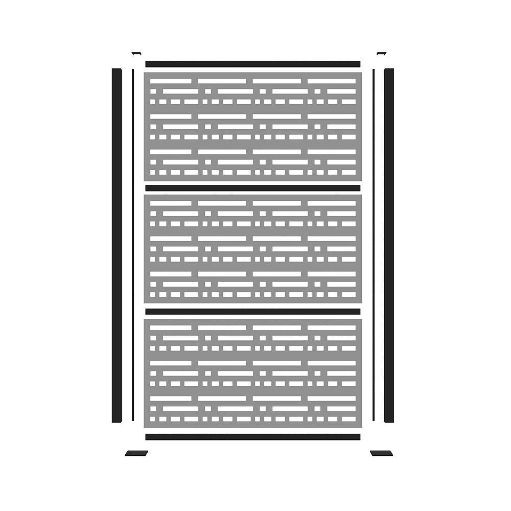 TuffBilt 2 ft. x 4ft. Matte Black Decorative Screen Panel Frame Kit - Super Arbor