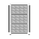 TuffBilt 2 ft. x 4ft. Matte Black Decorative Screen Panel Frame Kit - Super Arbor