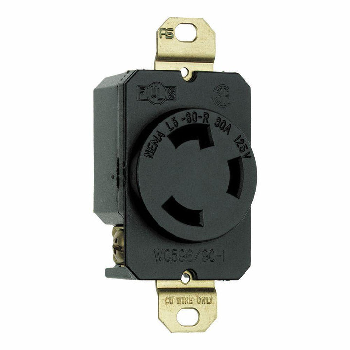 Pass & Seymour Turnlok 30 Amp 125-Volt NEMA L5-30R Locking Receptacle - Super Arbor