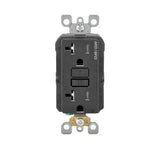 20 Amp 125-Volt Duplex Self-Test SmartlockPro Tamper Resistant AFCI/GFCI Dual Function Outlet, White - Super Arbor
