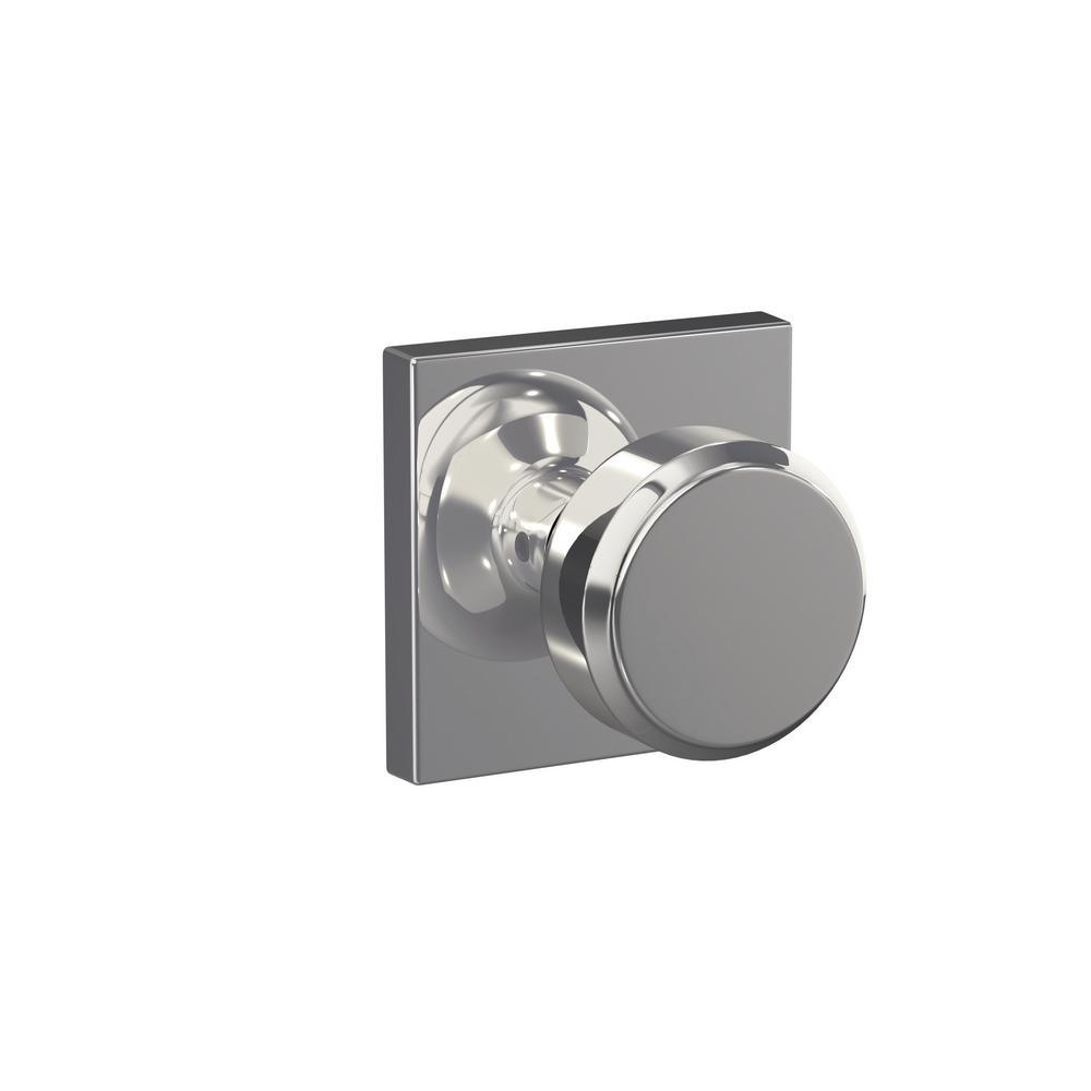Custom Bowery Matte Black Collins Trim Combined Interior Door Knob - Super Arbor