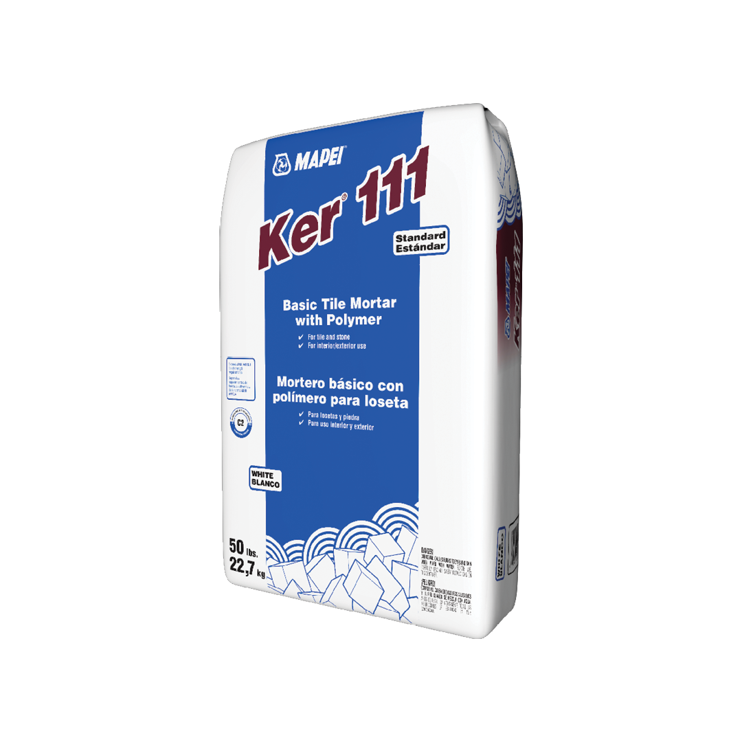 MAPEI Ker 111 White Basic Tile Mortar with Polymer, 50 lbs