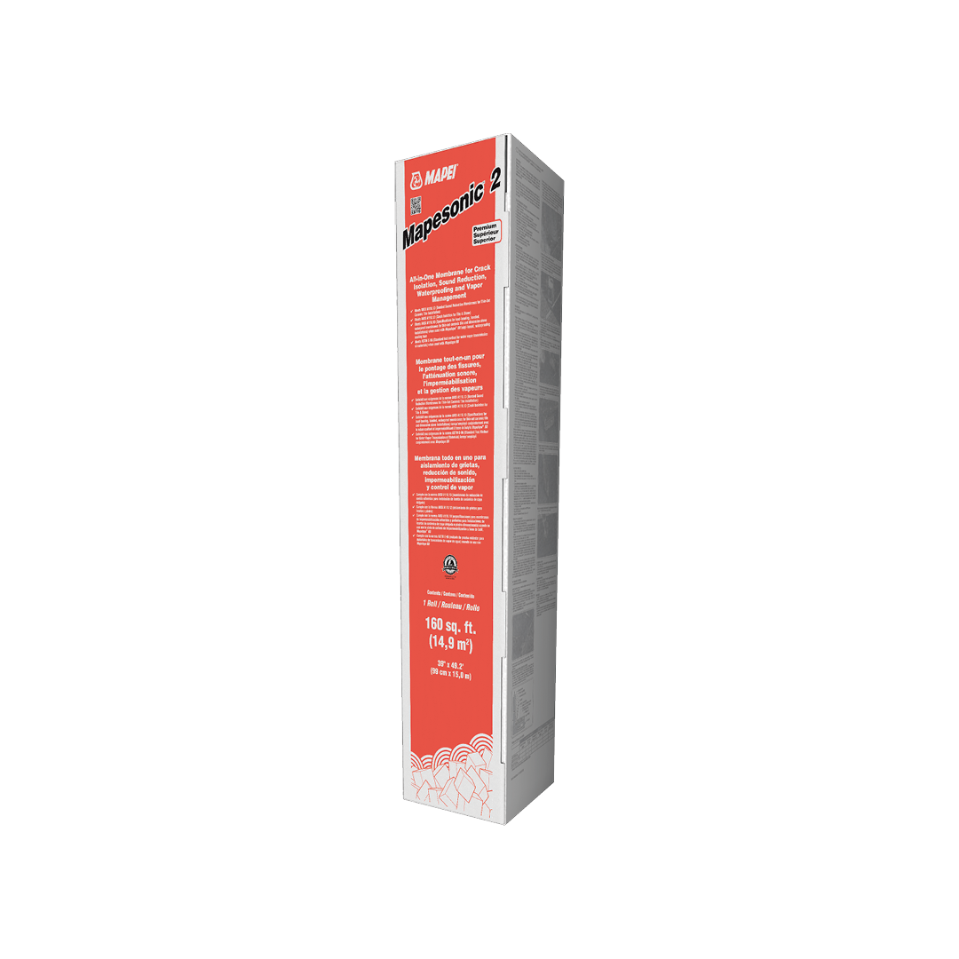 MAPEI Mapesonic 2 Peel-and-Stick Crack Isolation and Sound-Reduction Membrane, 76-mil, 160 sq. ft. Roll