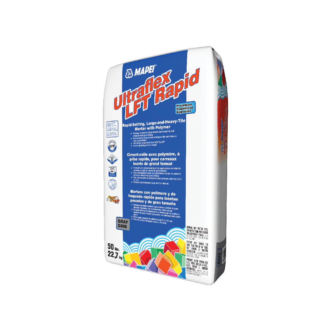 Ultraflex LFT Rapid Set White – Large-Format Tile Mortar by MAPEI