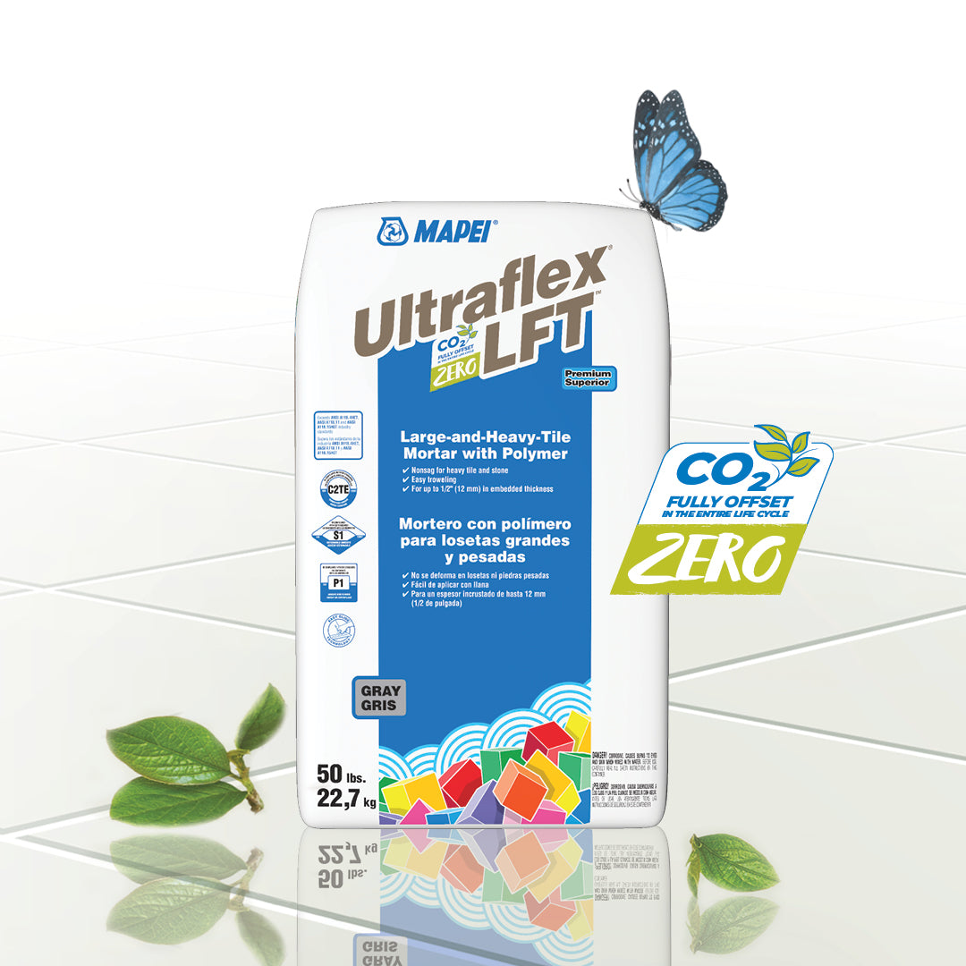 MAPEI Ultraflex LFT Gray Large-and-Heavy Tile Mortar with Polymer, 50 lbs