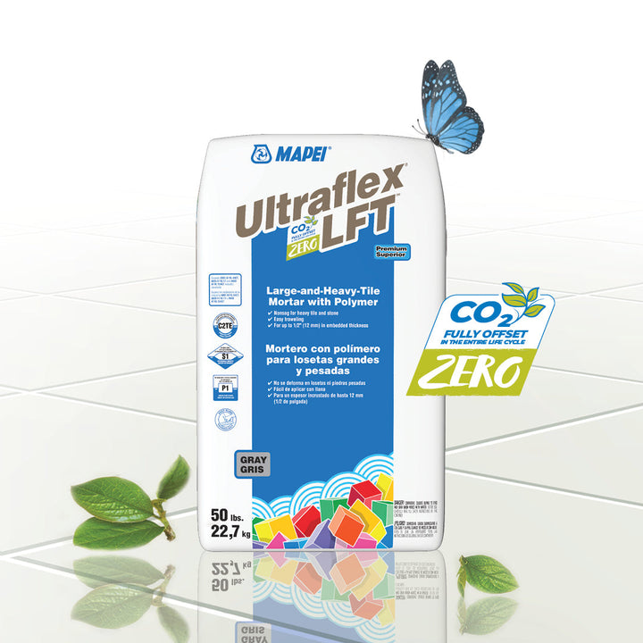 MAPEI Ultraflex LFT Gray Large-and-Heavy Tile Mortar with Polymer, 50 lbs