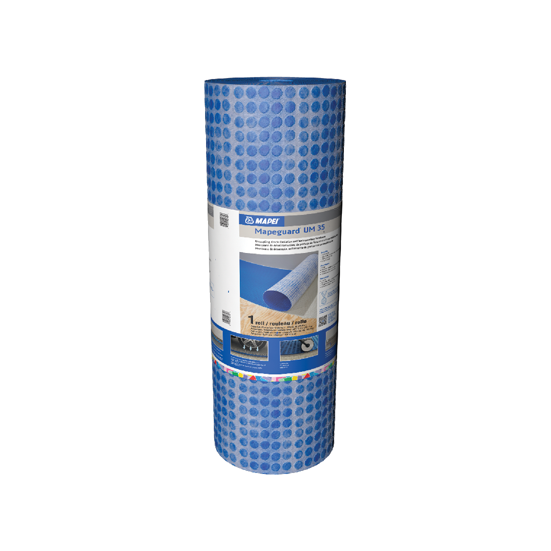 MAPEI Mapeguard UM 35 Uncoupling, Crack-Isolation, and Waterproofing Membrane