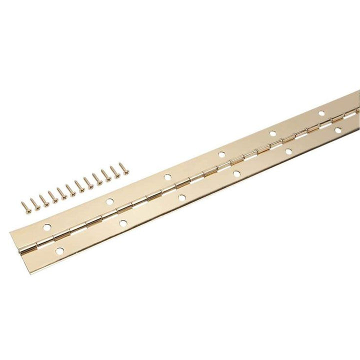 1-1/2 in. x 48 in. Bright Brass Continuous Hinge