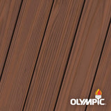 Olympic Maximum 5 gal. Dark Mahogany Semi-Transparent Exterior Stain and Sealant in One - Super Arbor