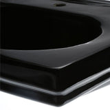 Foremost Structure Suite 20-5/80 in. Pedestal Sink Basin in Black
