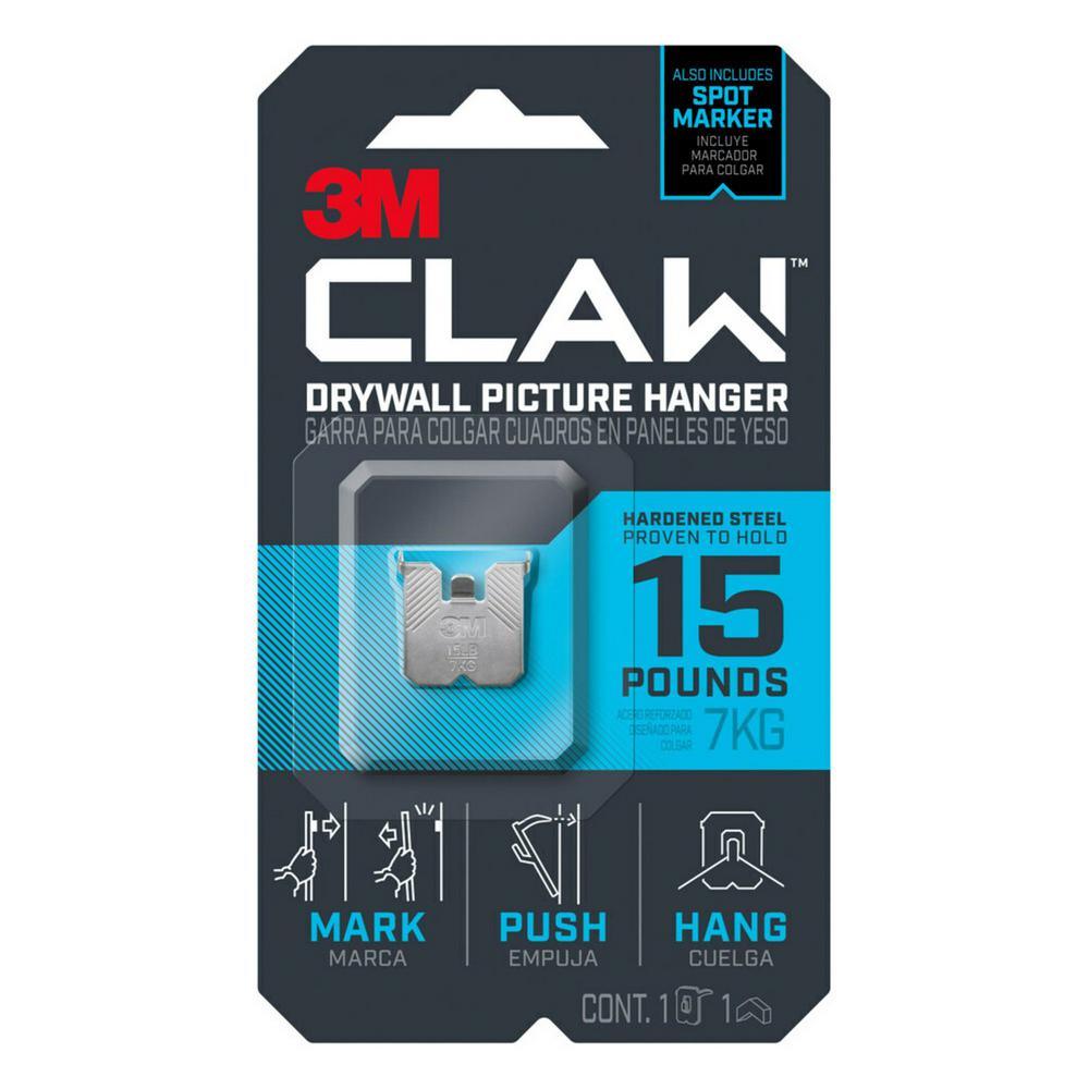CLAW 15 lbs. Drywall Picture Hanger with Spot Marker - Super Arbor