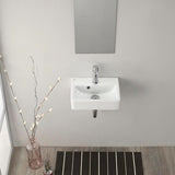 Nameeks Mini Wall Mounted Bathroom Sink in White