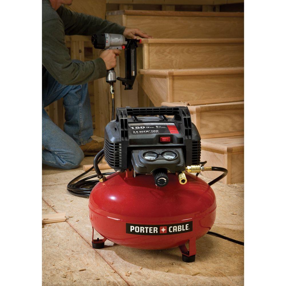 6 Gal. Portable Electric Air Compressor and 18-Gauge Brad Nailer Combo Kit with Bonus 23-Gauge 1-3/8 in. Pin Nailer - Super Arbor