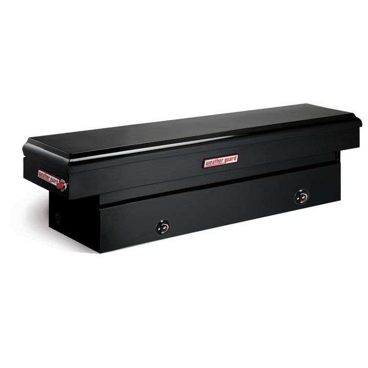 Weather Guard 71.5 in. Matte Black Steel Full Size Crossbed Truck Tool Box - Super Arbor