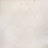 Cavallo Swiss Coffee Beige 8x10 Arabesque Glossy Porcelain Tile