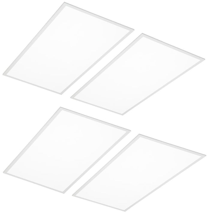 2 ft. x 4 ft. White Integrated LED Dimmable Back Lit Panel 5000K (4-Pack) - Super Arbor