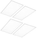 2 ft. x 4 ft. White Integrated LED Dimmable Back Lit Panel 5000K (4-Pack) - Super Arbor
