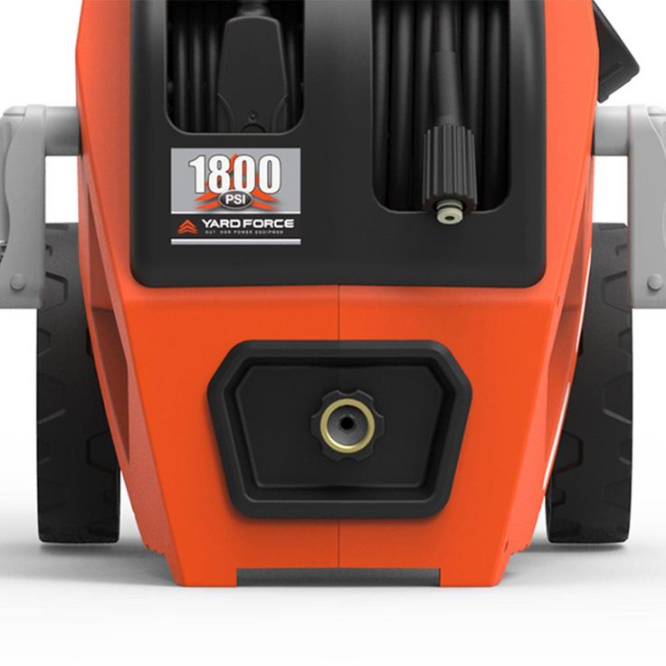 YARD FORCE 1800 PSI 1.2 GPM Electric Pressure Washer with Live Hose Reel and Turbo Nozzle