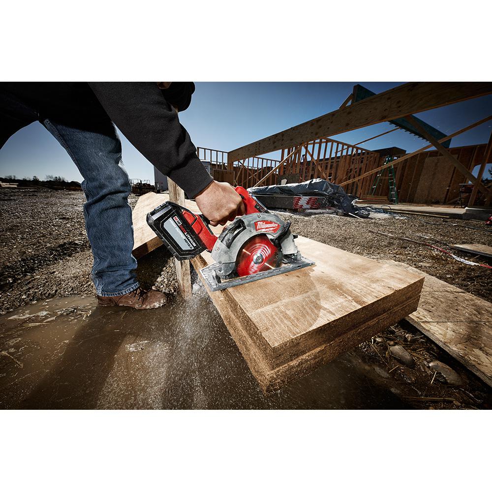 M18 FUEL 18-Volt Lithium-Ion Brushless 10 in. Cordless Dual Bevel Sliding Compound Miter Saw with 7-1/4 in. Circular Saw - Super Arbor