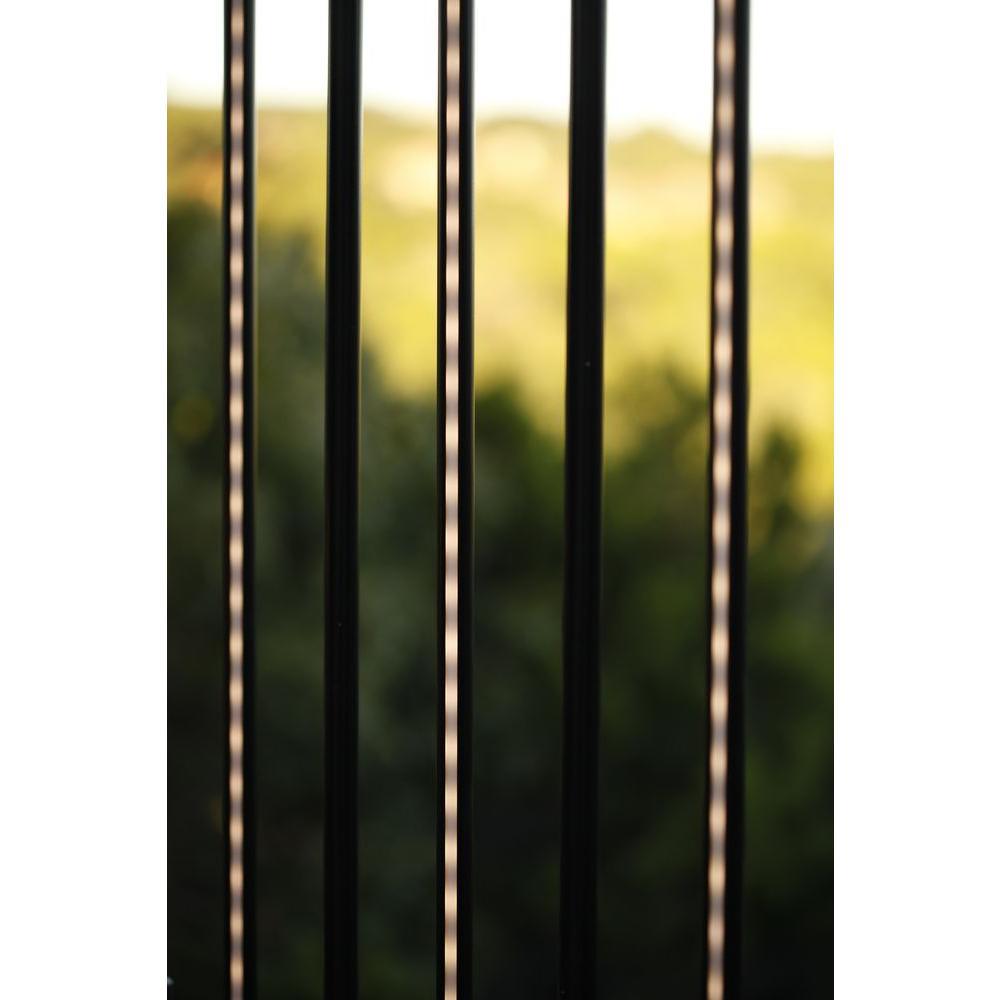 26 in. Black Linear Lighted Baluster (2-Pack) - Super Arbor