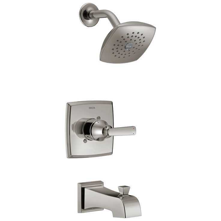 Delta Ashlyn Stainless 1-Handle Bathtub and Shower Faucet
