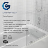 52 in. - 56 in. x 78 in. Frameless Sliding Shower Door in Matte Black with Handle - Super Arbor