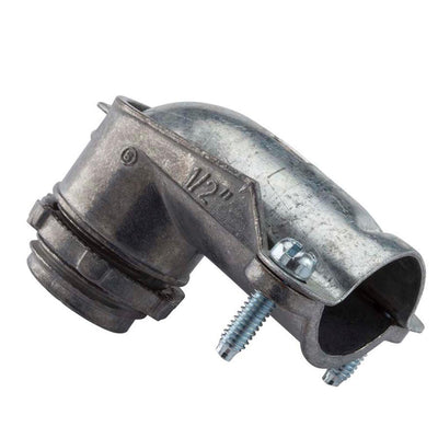 1/2 in. 90-Degree Flexible Metal Conduit (FMC) Connector - Super Arbor