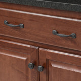 1-1/4 in. Black Cabinet Knob - Super Arbor