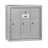 3500 Series Bronze Surface-Mounted Private Vertical Mailbox with 3 Doors - Super Arbor