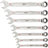 SAE Combination Ratcheting Wrench Mechanics Tool Set (15-Piece) - Super Arbor