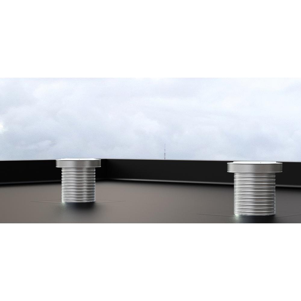 12 in. Dia Keepa Vent an Aluminum Roof Vent for Flat Roofs - Super Arbor