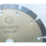 Whirlwind USA 6 in. 11-Teeth Segmented Diamond Blade for Dry or Wet Cutting Concrete, Stone, Brick and Masonry