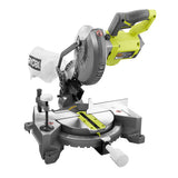 RYOBI ONE+ 18V Cordless 7-1/4 in. Miter Saw Kit with (2) 3.0Ah ONE+ 18V LITHIUM+ HP Batteries and Dual Chemistry Charger