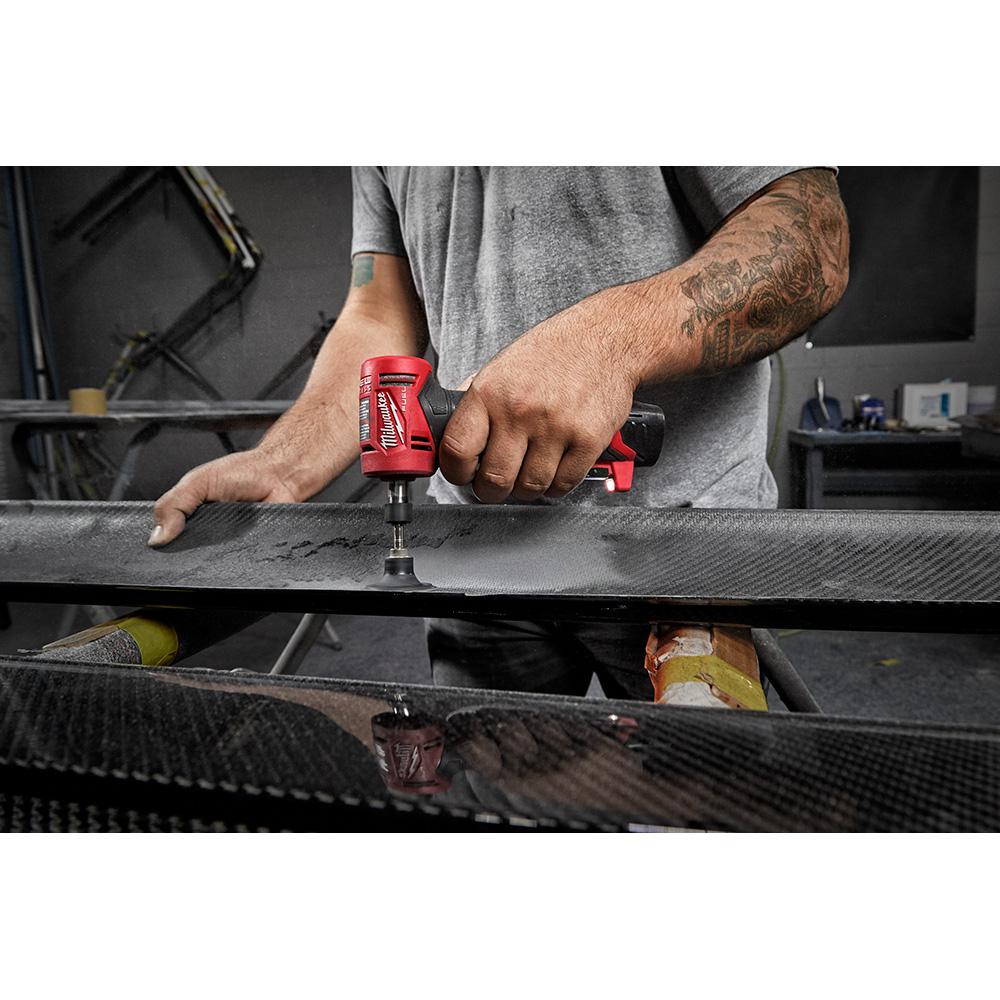 M12 FUEL 12-Volt Lithium-Ion Brushless Cordless 1/4 in. Right Angle and Straight Die Grinder Kit (Tool-Only Kit) - Super Arbor
