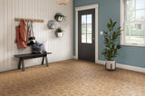 Style Selections Maple Parquet 3-mil x 12-in W x 12-in L Water Resistant Peel and Stick Luxury Vinyl Tile Flooring