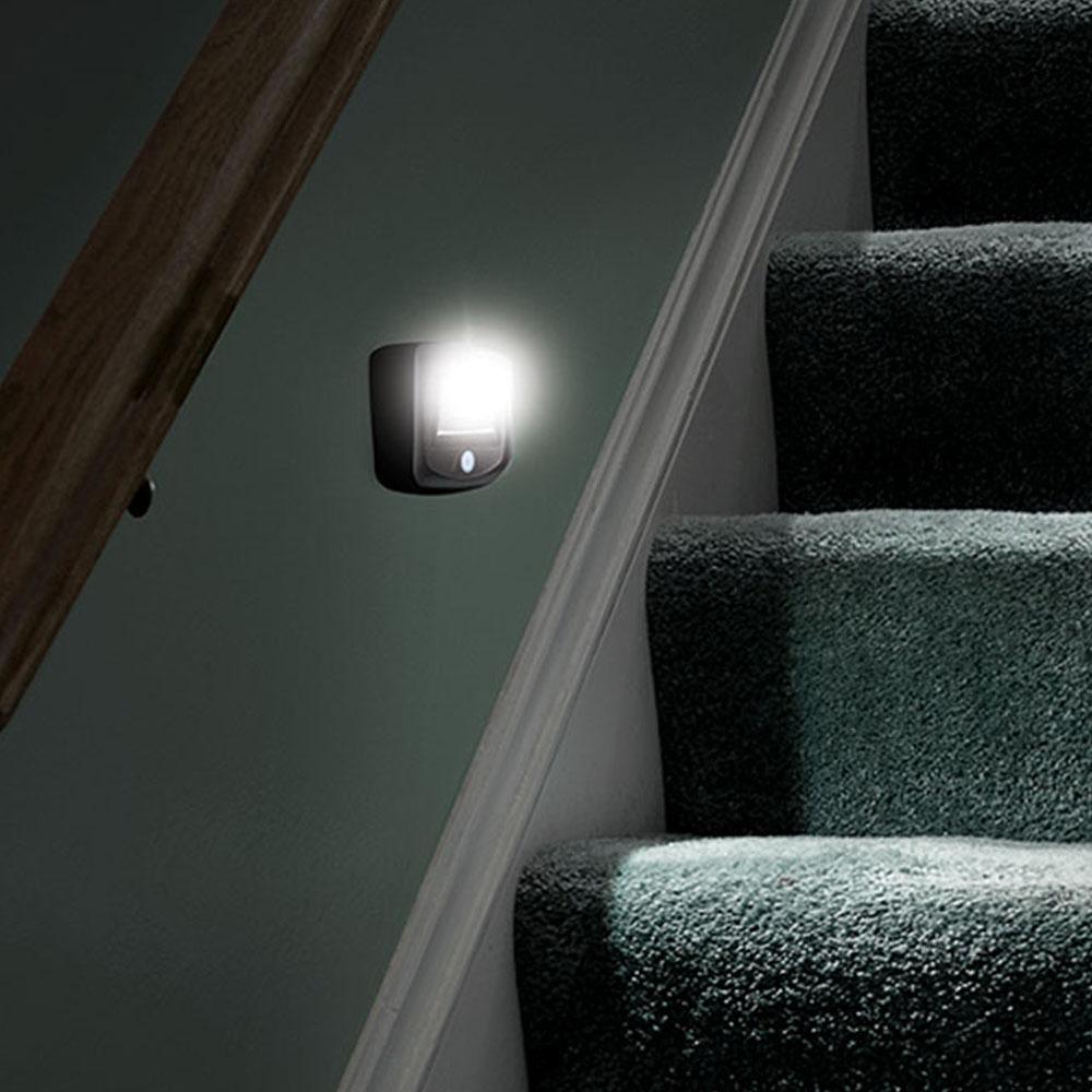 Outdoor 35 Lumen Battery Powered Motion Activated Integrated LED Step/Deck/Stair Light, Brown (2-Pack) - Super Arbor