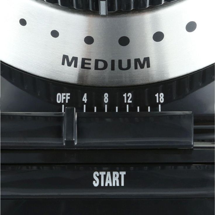 Supreme Grind 8 oz. Stainless Steel Burr Coffee Grinder with Adjustable Settings