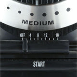 Supreme Grind 8 oz. Stainless Steel Burr Coffee Grinder with Adjustable Settings