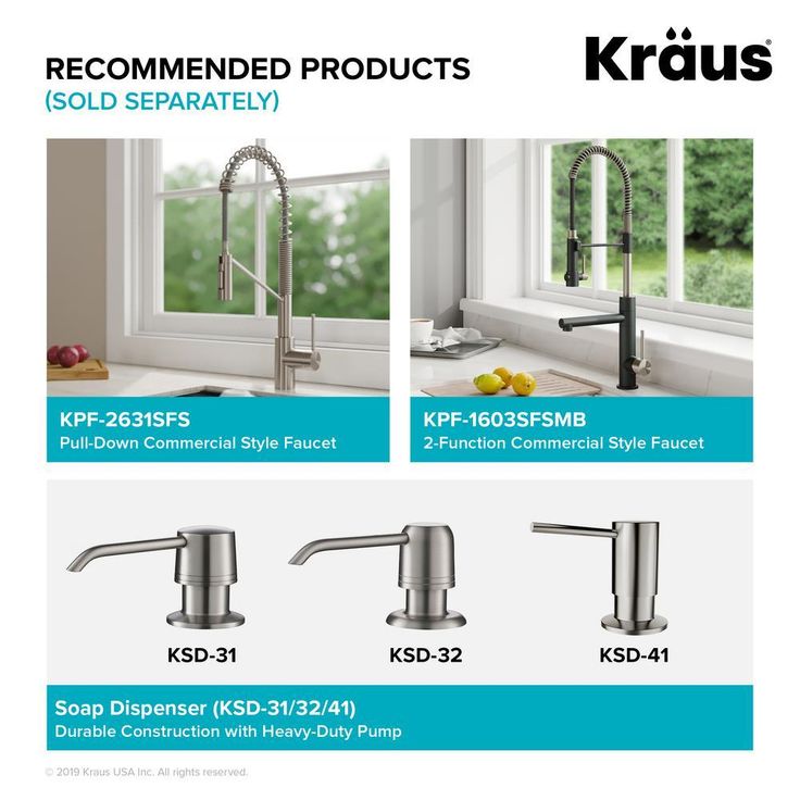Kore Workstation Farmhouse/Apron-Front Stainless Steel 36 in. Single Bowl Kitchen Sink